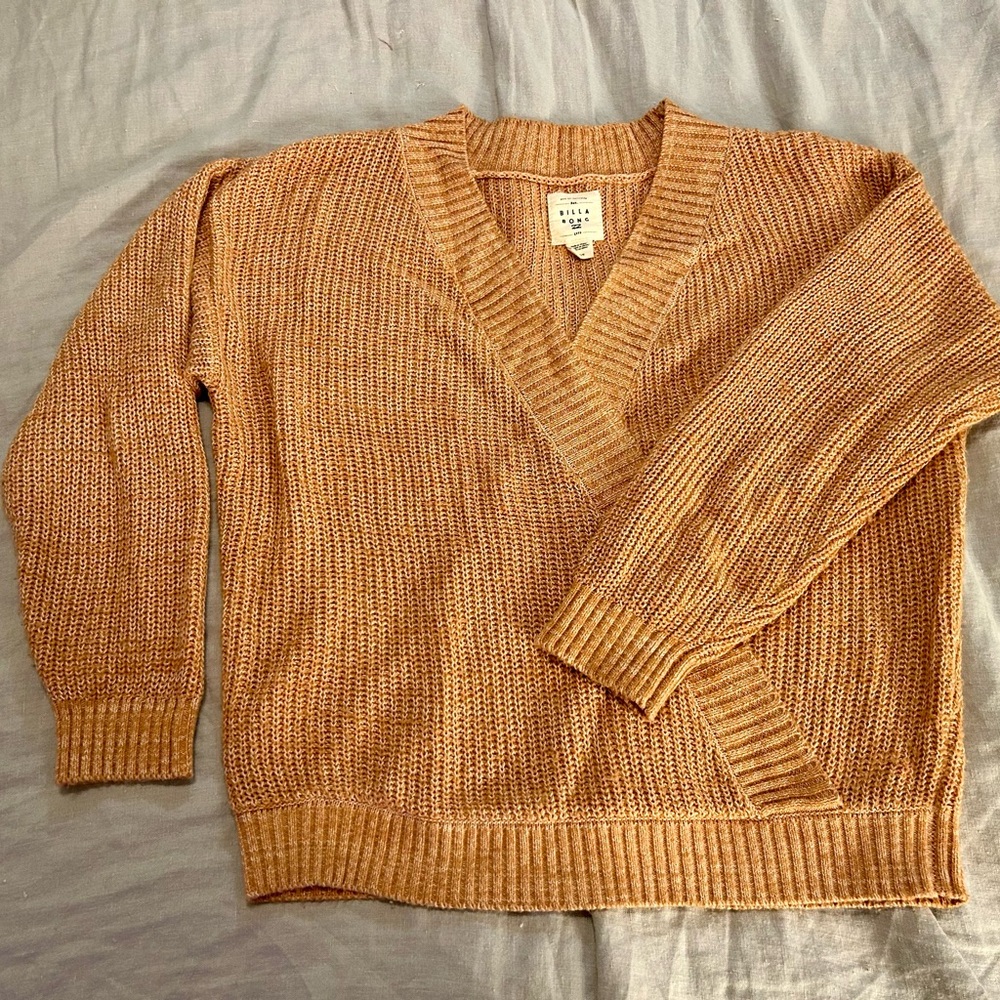 Billabong Women’s Caramel Surplice Sweater